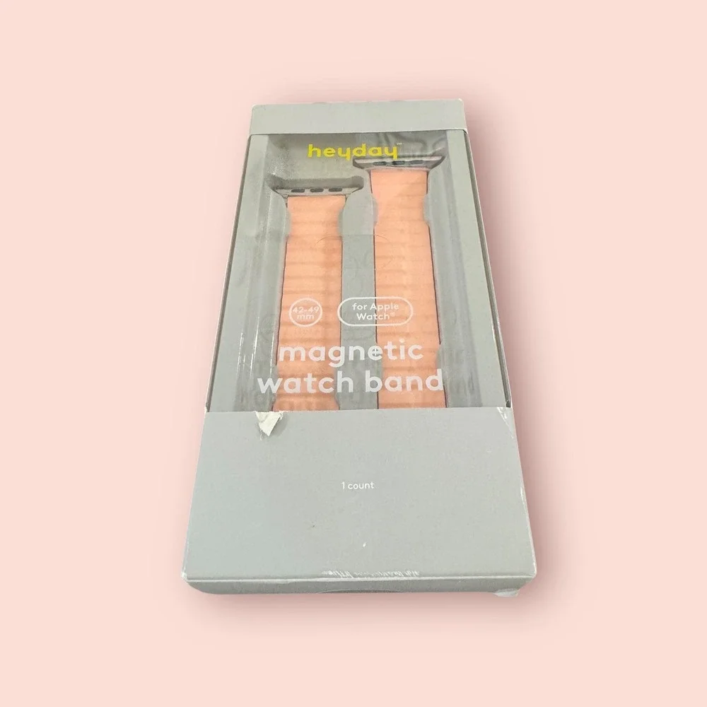 Heyday Magnetic Watch Band for Apple Watch 42-49mm Peach New